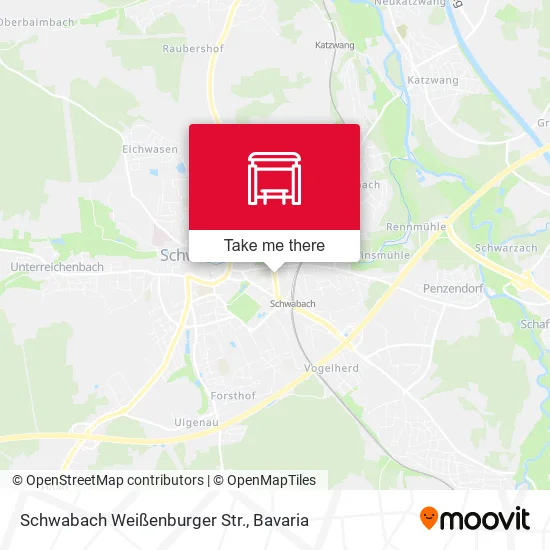 Карта Schwabach Weißenburger Str.
