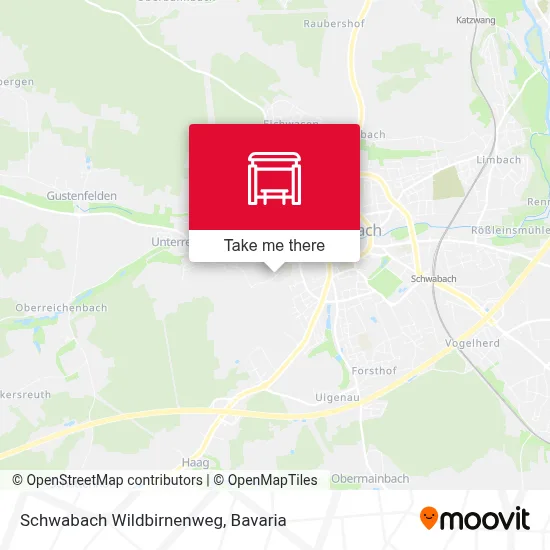 Schwabach Wildbirnenweg map