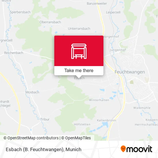 Карта Esbach (B. Feuchtwangen)