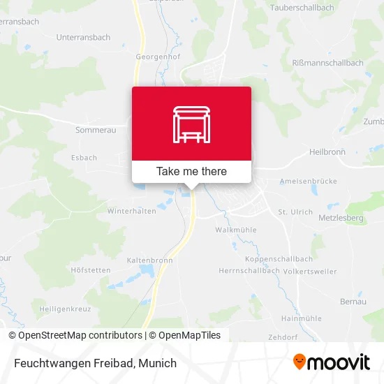 Карта Feuchtwangen Freibad