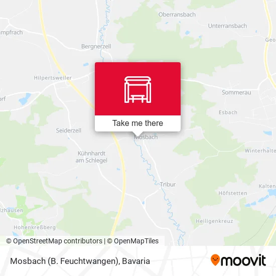 Карта Mosbach (B. Feuchtwangen)