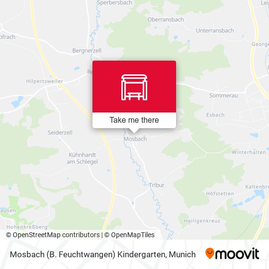 Mosbach (B. Feuchtwangen) Kindergarten map