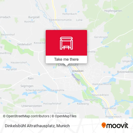 Карта Dinkelsbühl Altrathausplatz