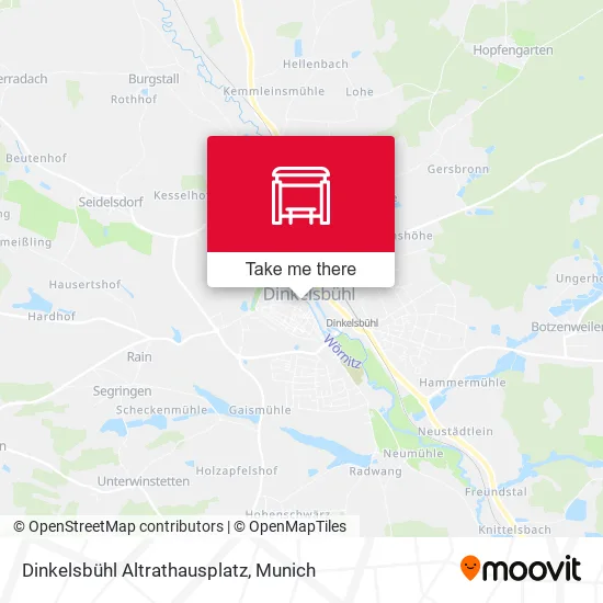 Карта Dinkelsbühl Altrathausplatz