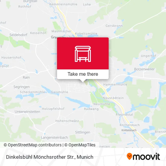 Карта Dinkelsbühl Mönchsrother Str.