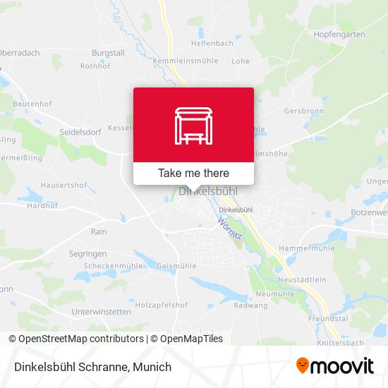 Dinkelsbühl Schranne map