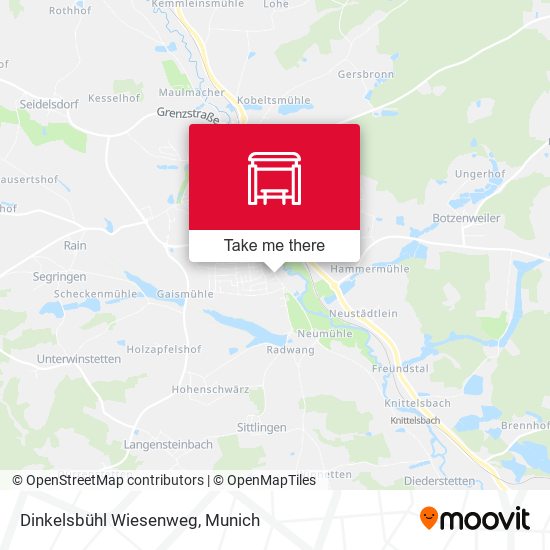 Dinkelsbühl Wiesenweg map