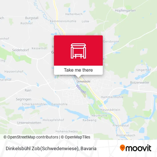 Карта Dinkelsbühl Zob(Schwedenwiese)