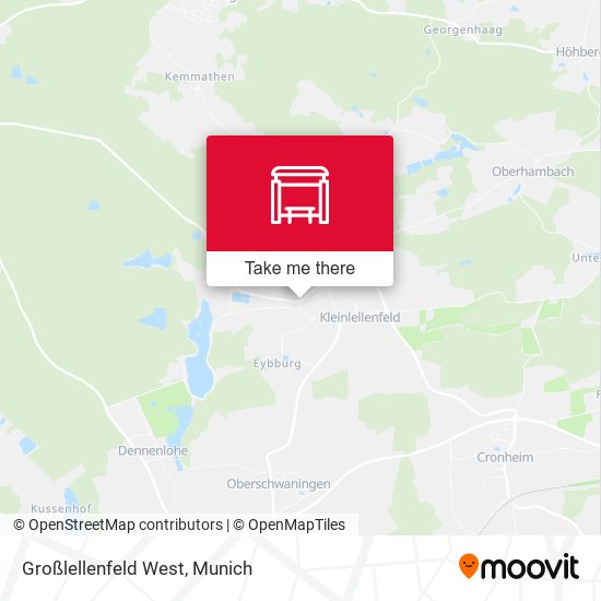 Großlellenfeld West map