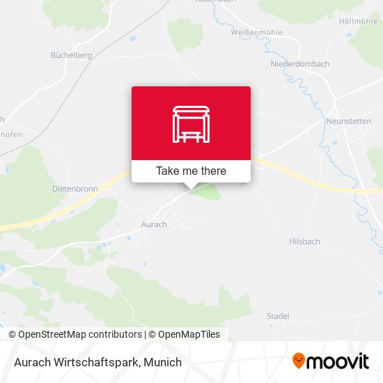 Aurach Wirtschaftspark map
