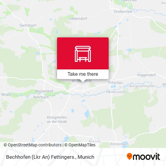 Bechhofen (Lkr An) Fettingers. map