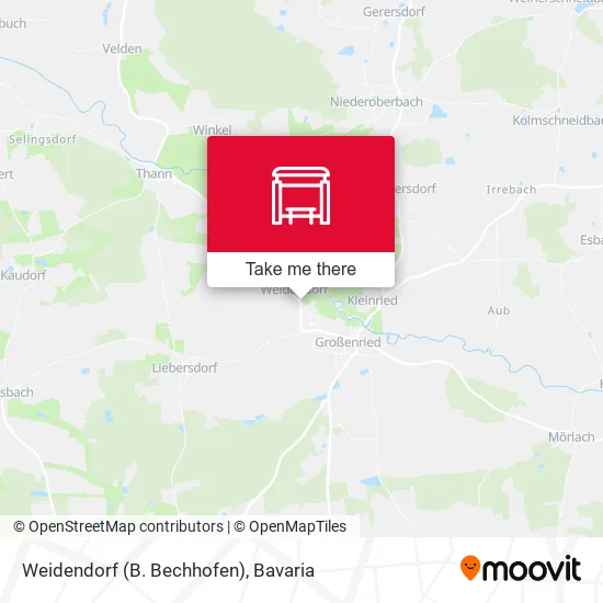 Карта Weidendorf (B. Bechhofen)