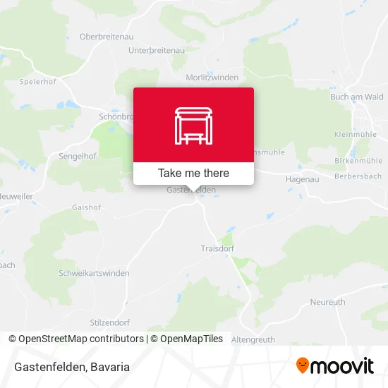 Карта Gastenfelden