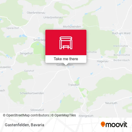 Карта Gastenfelden