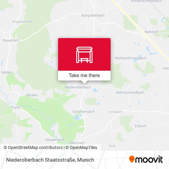 Niederoberbach Staatsstraße map