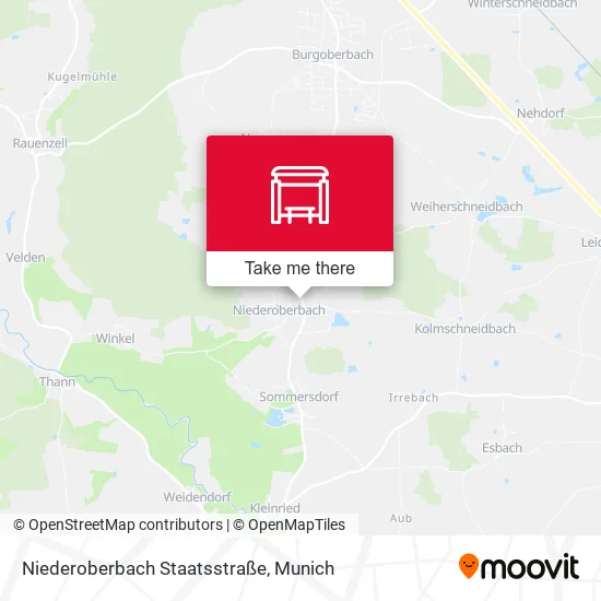 Карта Niederoberbach Staatsstraße