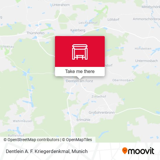 Dentlein A. F. Kriegerdenkmal map
