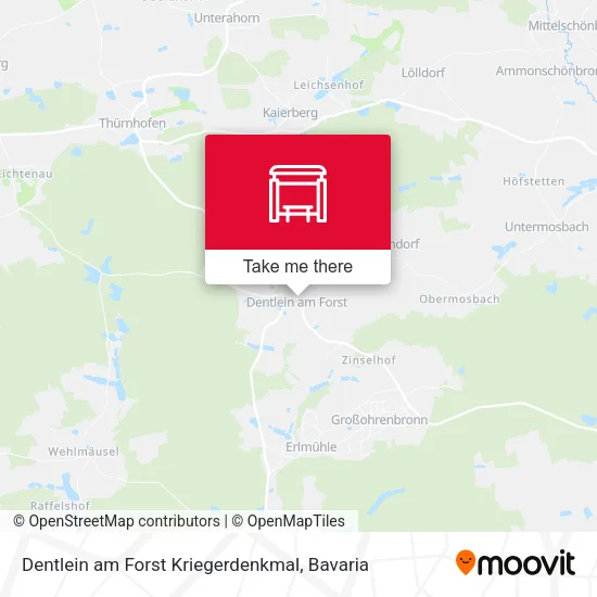 Карта Dentlein am Forst Kriegerdenkmal
