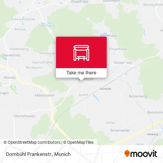 Карта Dombühl Frankenstr.
