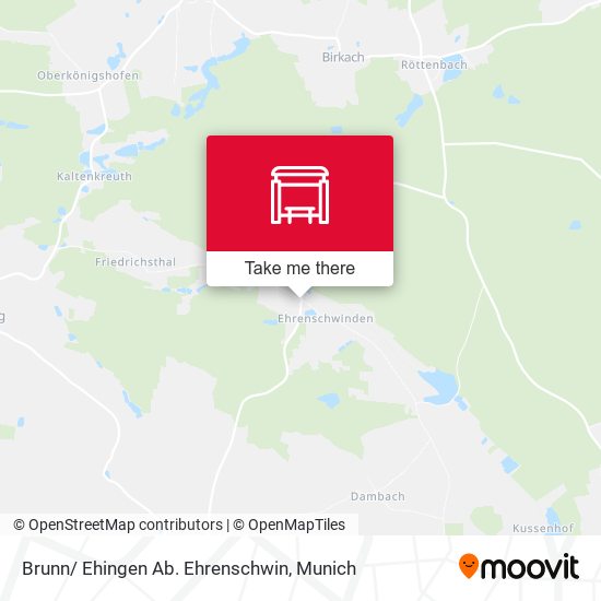 Карта Brunn/ Ehingen Ab. Ehrenschwin