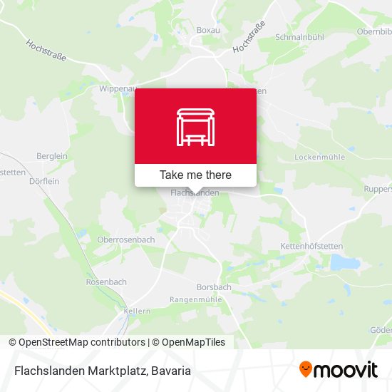 Flachslanden Marktplatz map
