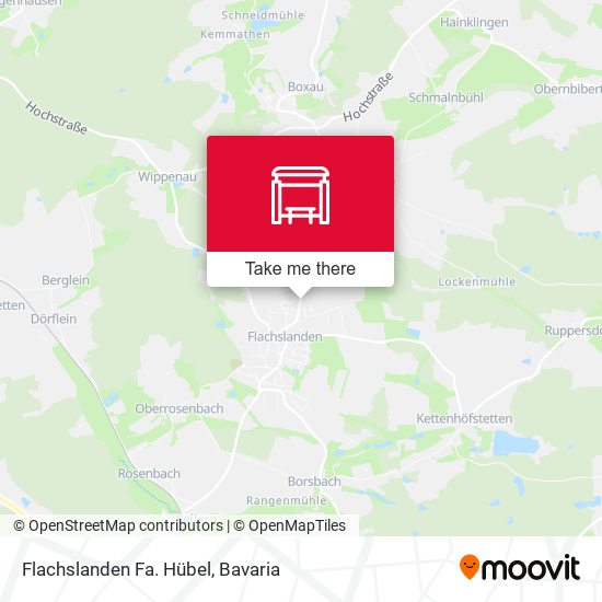 Flachslanden Fa. Hübel map