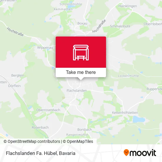 Карта Flachslanden Fa. Hübel