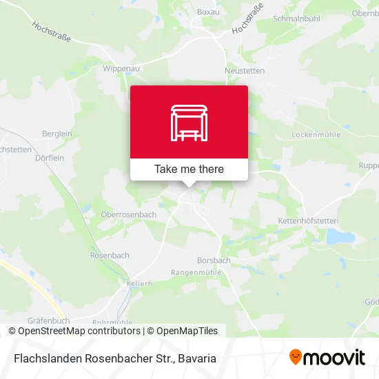 Карта Flachslanden Rosenbacher Str.