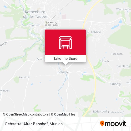 Gebsattel Alter Bahnhof map