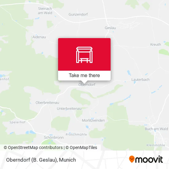 Карта Oberndorf (B. Geslau)