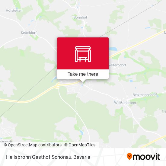 Heilsbronn Gasthof Schönau map