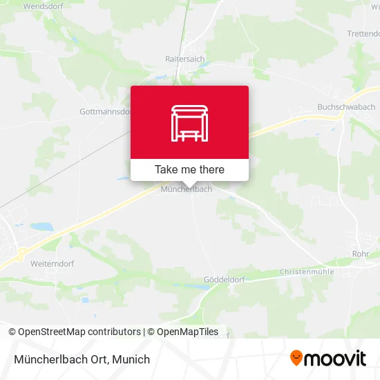 Карта Müncherlbach Ort
