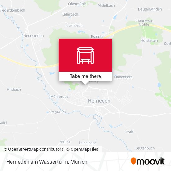Herrieden am Wasserturm map
