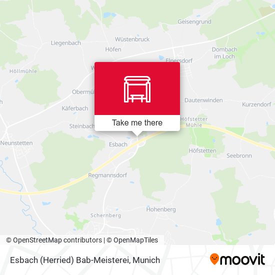 Esbach (Herried) Bab-Meisterei map