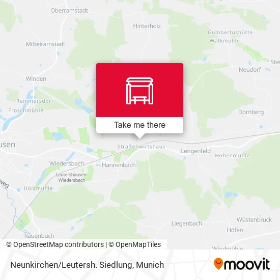 Карта Neunkirchen/Leutersh. Siedlung