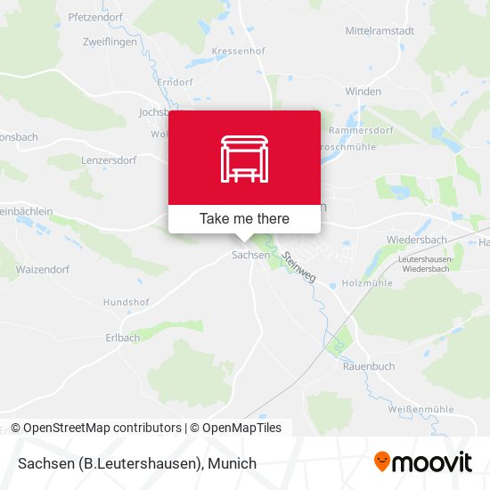 Sachsen (B.Leutershausen) map