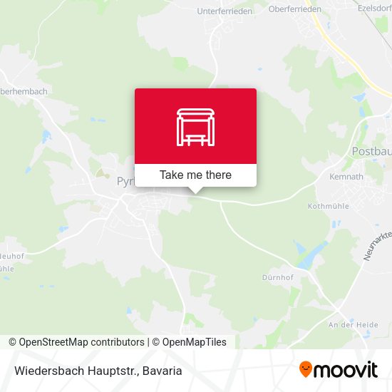 Карта Wiedersbach Hauptstr.