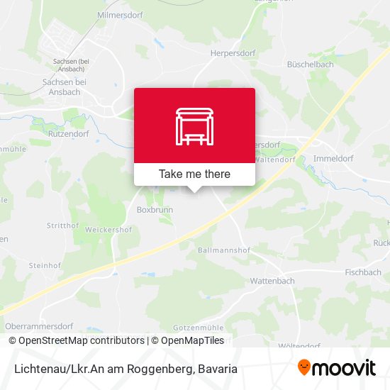 Lichtenau/Lkr.An am Roggenberg map