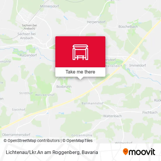 Карта Lichtenau/Lkr.An am Roggenberg