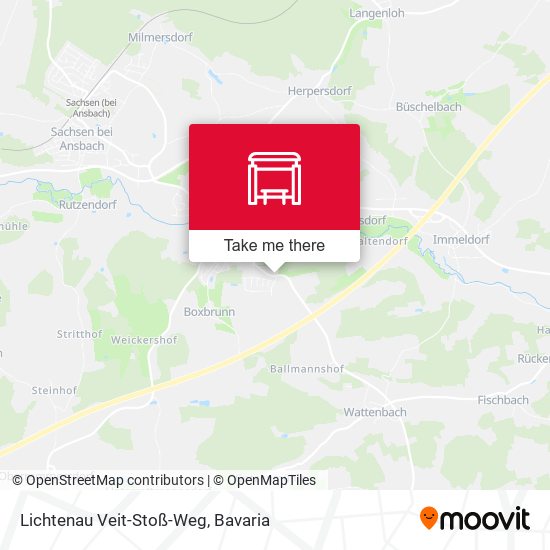 Lichtenau Veit-Stoß-Weg map