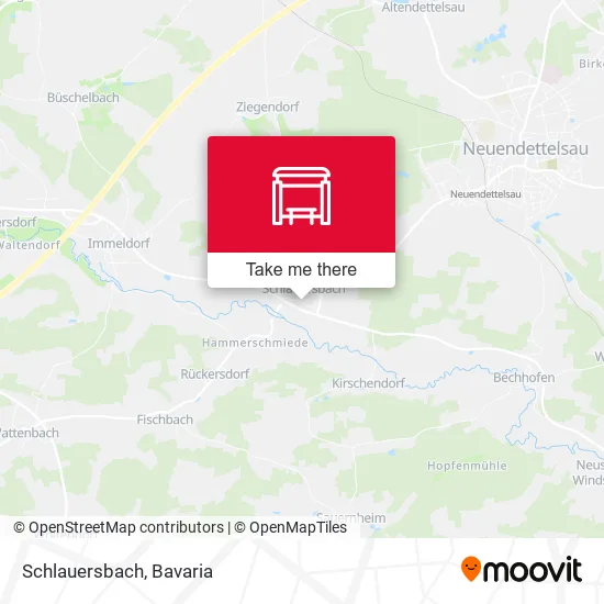Карта Schlauersbach