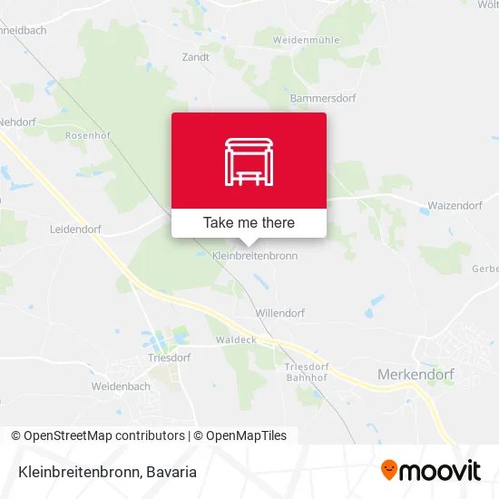 Карта Kleinbreitenbronn