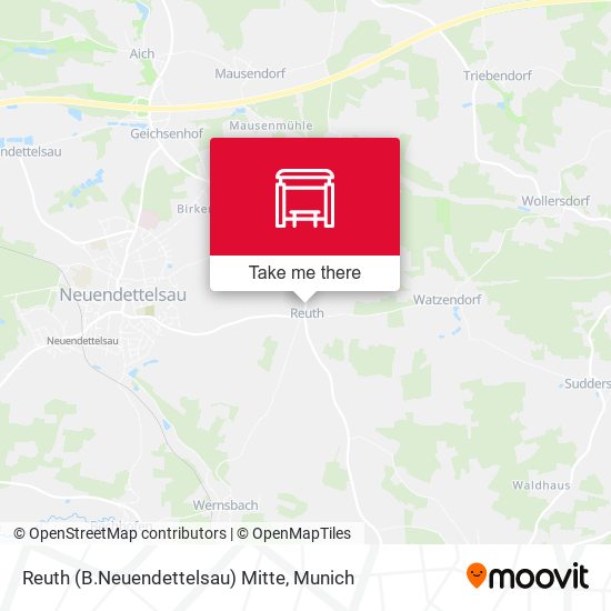 Reuth (B.Neuendettelsau) Mitte map