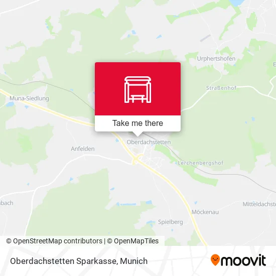 Карта Oberdachstetten Sparkasse