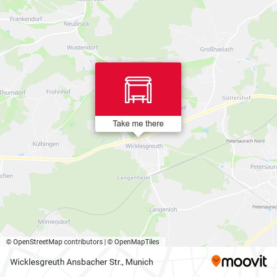 Wicklesgreuth Ansbacher Str. map