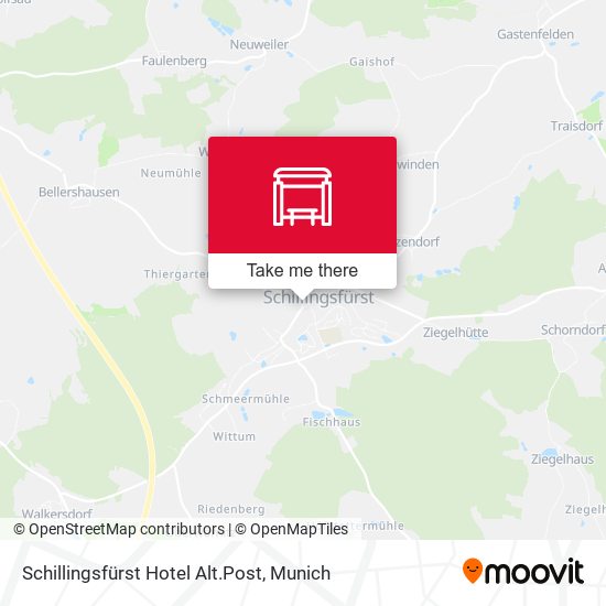 Schillingsfürst Hotel Alt.Post map