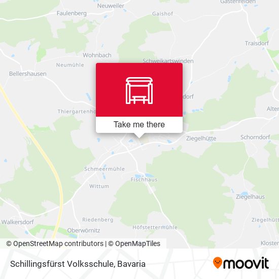 Schillingsfürst Volksschule map