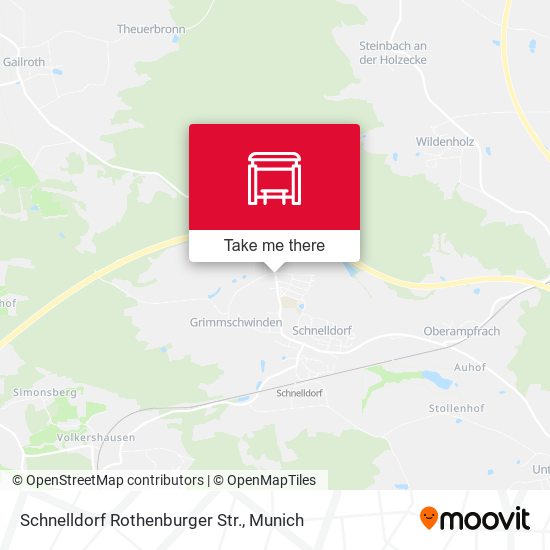 Schnelldorf Rothenburger Str. map