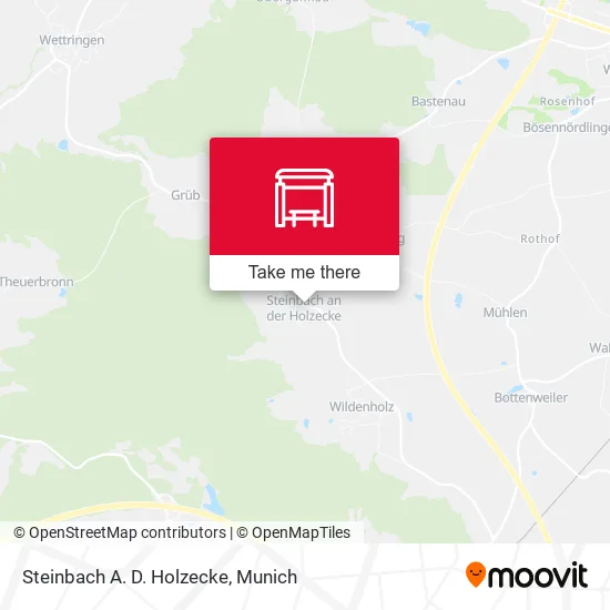 Карта Steinbach A. D. Holzecke