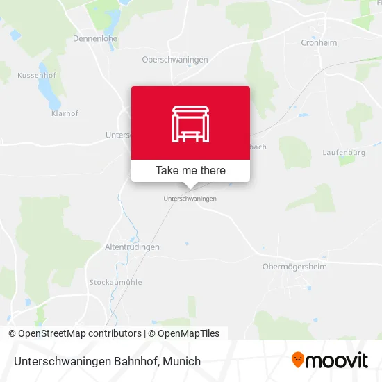 Карта Unterschwaningen Bahnhof